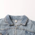 Irregular Cross Denim Coat For Women High Waist Hollow Out Casual Summer Top